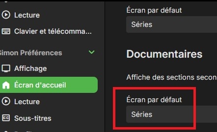 Documentary library settings